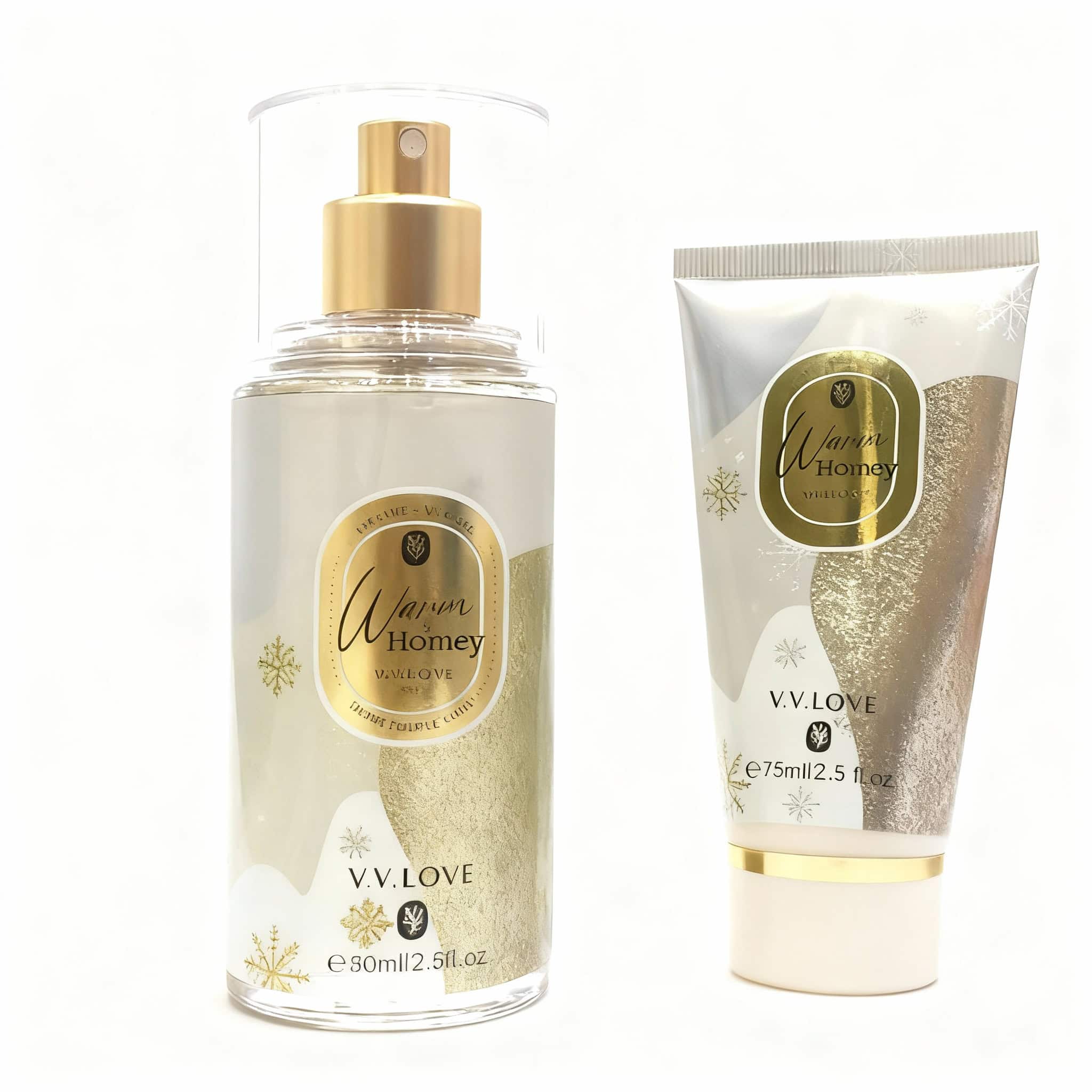 Gift Box Warm Honey, Parfum și Cremă 1 Spray și cremă cu miere, pentru îngrijirea pielii, de la Seloria Cosmetic.