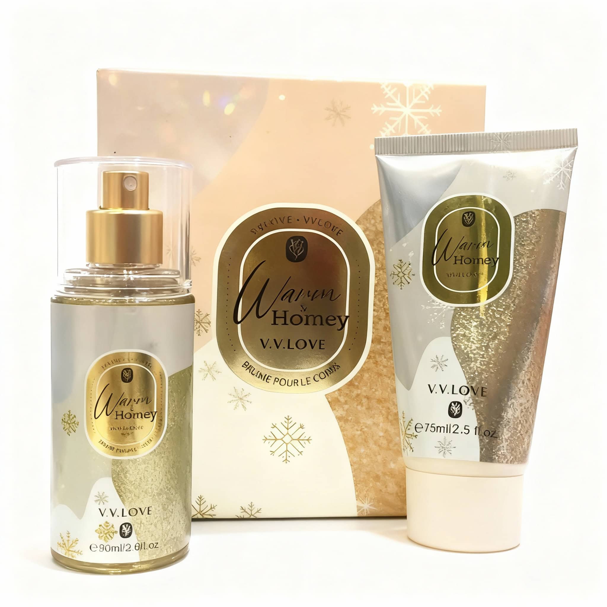 Gift Box Warm Honey, Parfum și Cremă 3 Descriere hidratantă cu miere pentru ten matur și uscat, ideal pentru un look radiant.