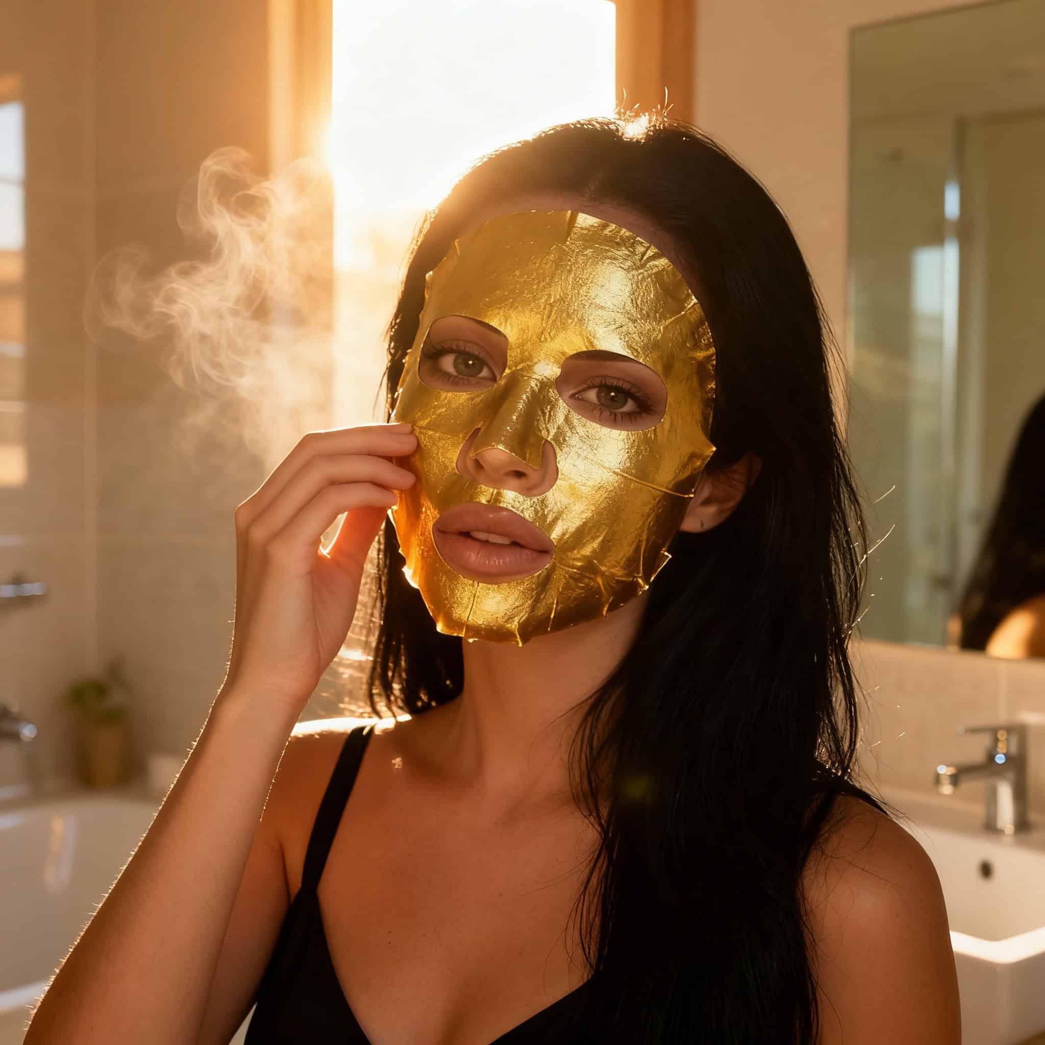 Gold Facial Repair, 120 g 3 Mask facial aurii pentru ten strălucitor.