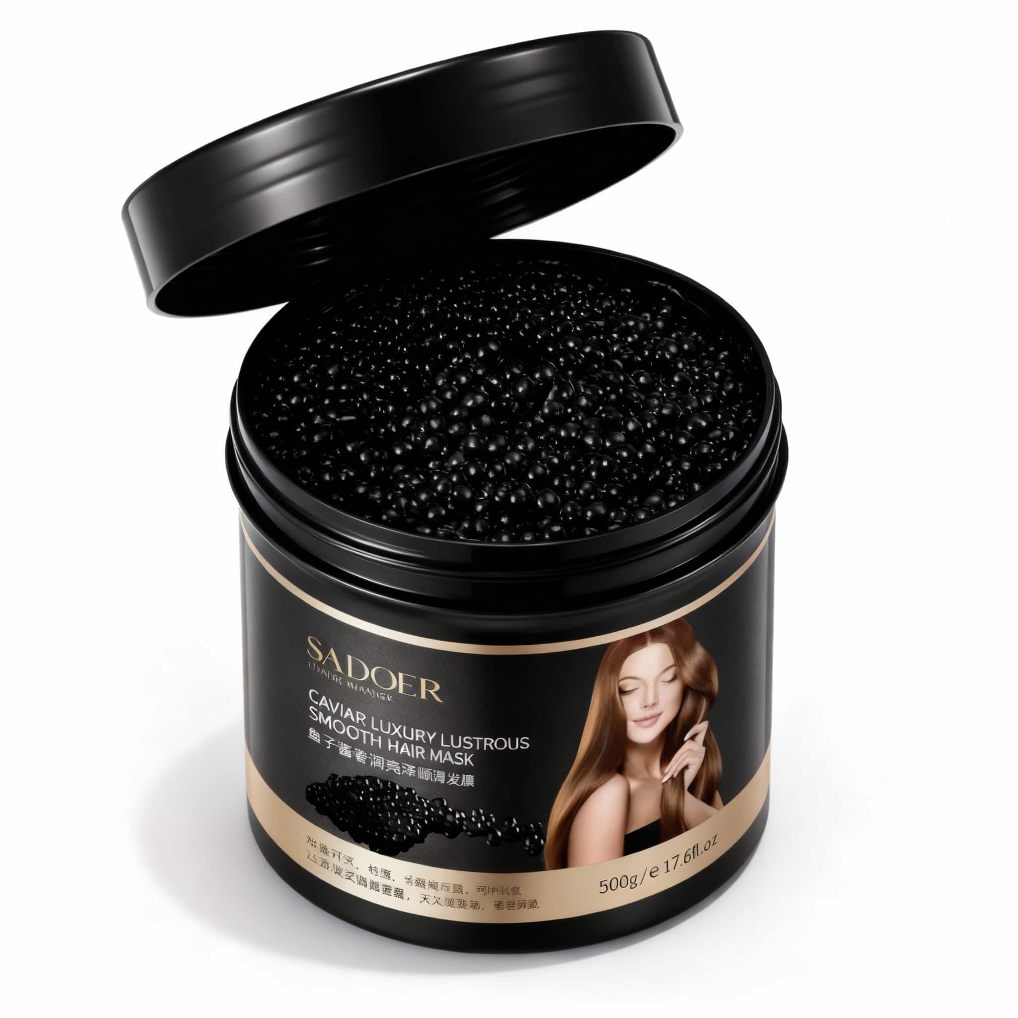 Mască Profesională pentru Păr Uscat, 500 g 1 Produse cosmetice pentru păr, caviar de lux, masca pentru păr fin și lucios.
