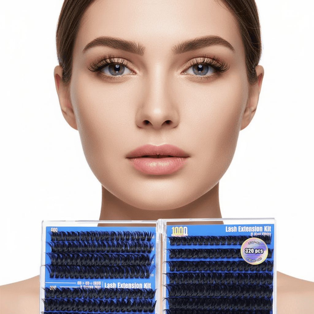 Gene smocuri dense Lash Extension 60D & 100D 2 Lungimi și extensii de gene pentru un efect natural și voluminos.