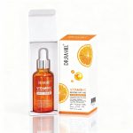Serum vitamina C cu acid hialuronic pentru ten luminos si anti-imbatranire.