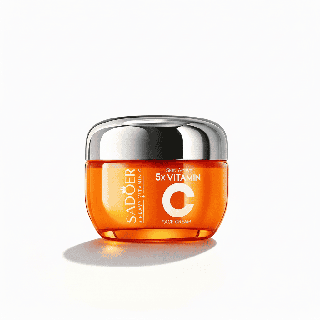 Cremă Facială Iluminatoare cu 5x Vitamina C, 50 g 1 Crema faciala cu vitamina C, hidratare si anti-imbatranire, pentru o piele luminoasa.