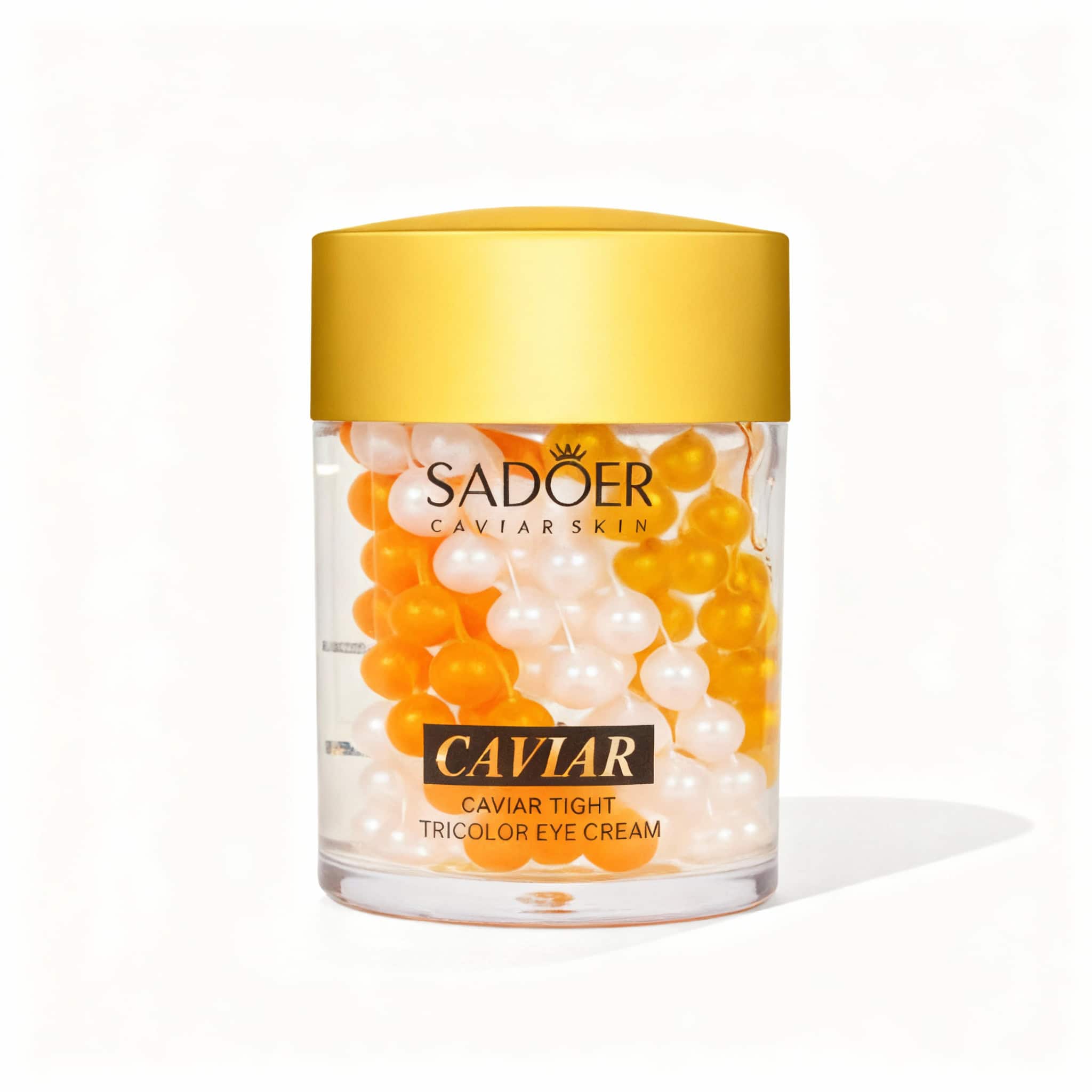 Cremă de Ochi Premium cu Caviar, Aspect Luminos și Odihnit 60 g 1 Ceara de caviar din gelatină pentru o piele tânără și strălucitoare.