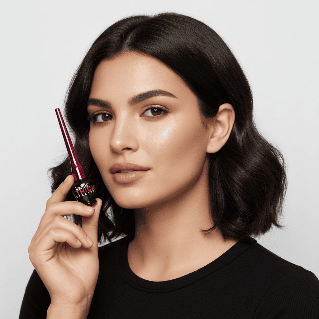 Karite Waterproof Liquid Eyeliner 3 Serum de frumusețe pentru ten și sprâncene, hidratare intensă, protecție pielii, selecție profesională.