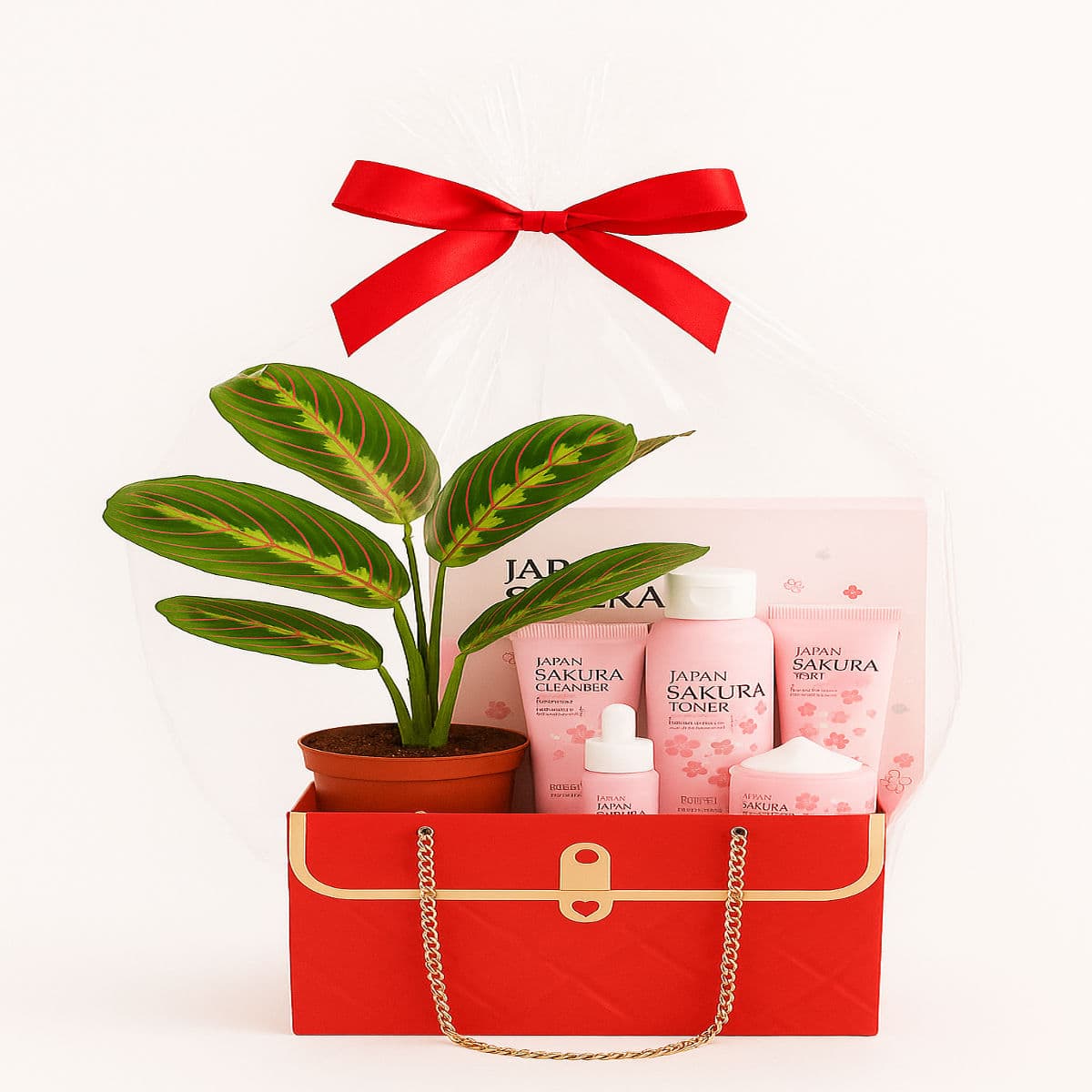 Cadou Delicat 1 Podul pentru ten cu produse de înfrumusețare Sakura de la Seloria.