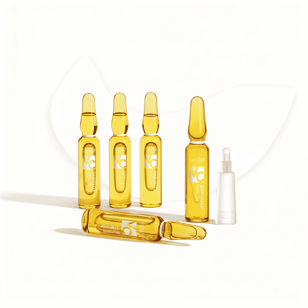 Tratament Intens cu Vitamina C, set 7 Fiole 1 Serum Vitamina C de înaltă calitate pentru ten strălucitor și sănătos.