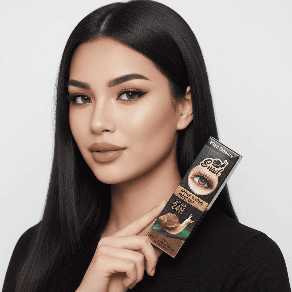 Kiss Beauty Mascara, Rezistență Totală 24h 4 Rimel extensii gene, mascara, machiaj gene, frumusețe ochi.