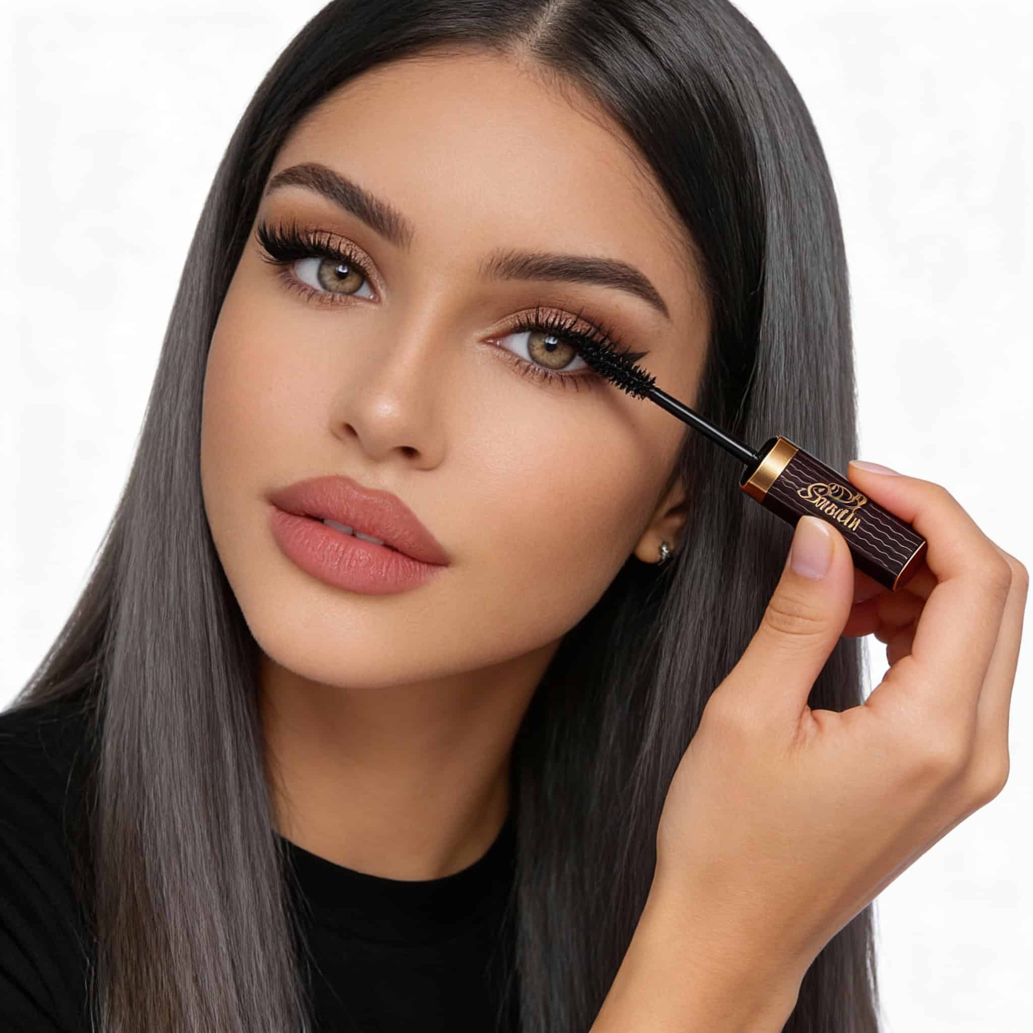 Kiss Beauty Mascara, Rezistență Totală 24h 3 Mascara de calitate pentru gene lungi și intense, applied on model's eyelashes.