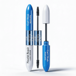 Mascara albastră pentru gene lungi și volum.