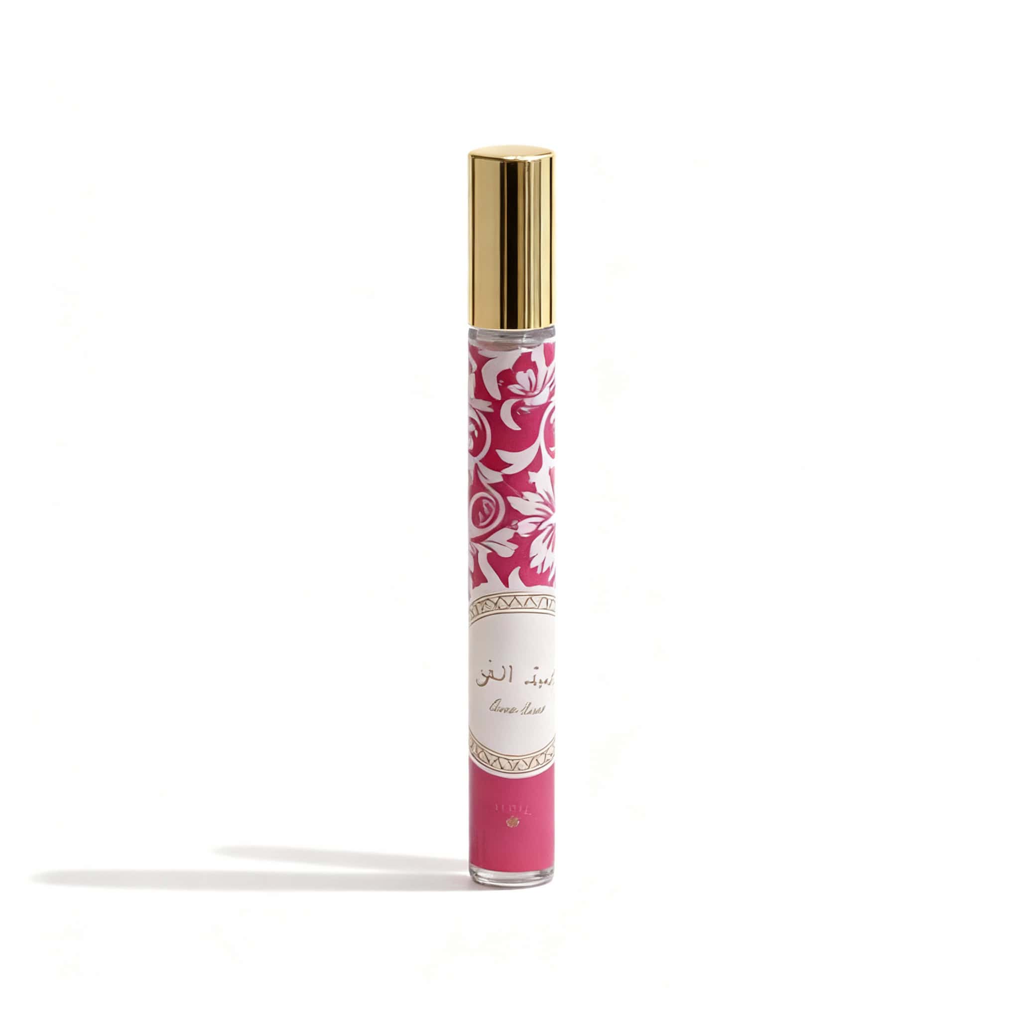 Parfum Floral Delicat Pentru Femei, 35 ml 1 Fiole parfum floral roz cu design elegant și capace aurii, perfectă pentru frumusețe și stil.