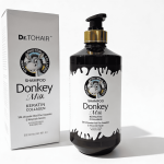 Șampon Donkey Milk cu keratină și colagen pentru păr sănătos.