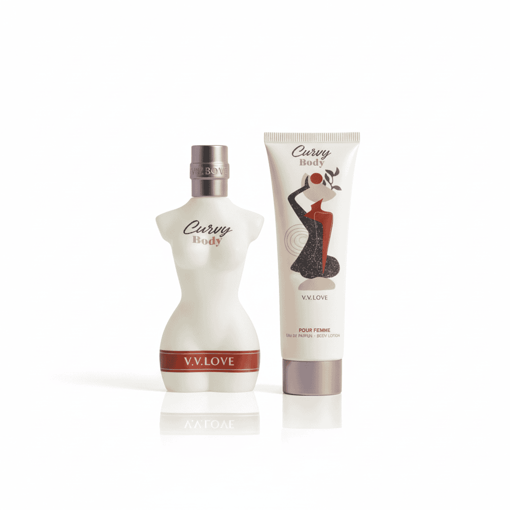 Set Cadou Curvy Body, Parfum și Loțiune 1 Parfum și loțiune pentru femei, cu note florale pentru un look fermecător și îngrijire a pielii, de la Seloria.