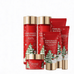 Produse cosmetice de sărbători cu extract de rodie și niacinamidă.
