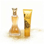 Parfum și cremă de lux, produse de înfrumusețare pentru piele și parfumări elegantă.