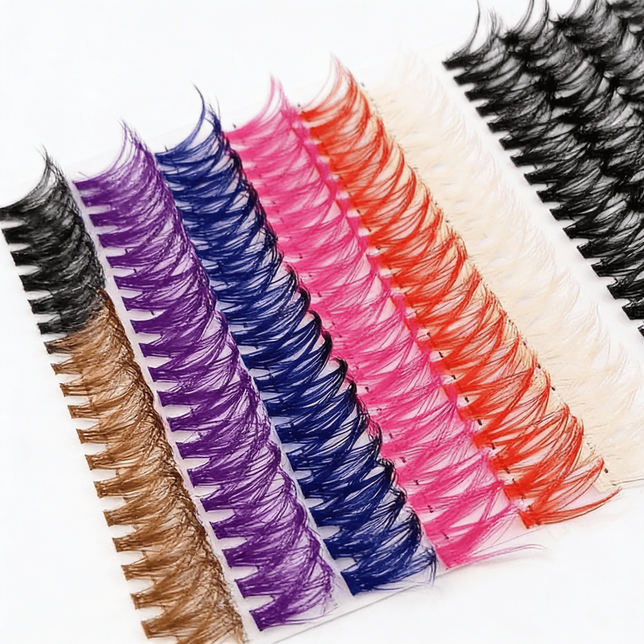 Set Complet Gene False Multicolore, 240 Bucati 3 Gene false de calitate premium pentru frumusețe și stil.