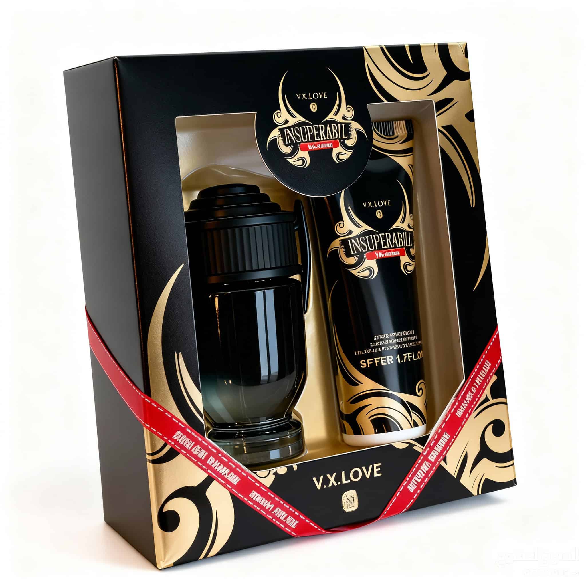 V.V. Love Insuperabile, Set Cadou Masculin cu Parfum și Produse de Îngrijire 1 Set de înfrumusețare premium pentru îngrijire și relaxare.