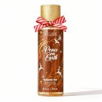 Alt text: Spray parfumul V.V. Love cu design festiv de Crăciun și reni, 250ml.