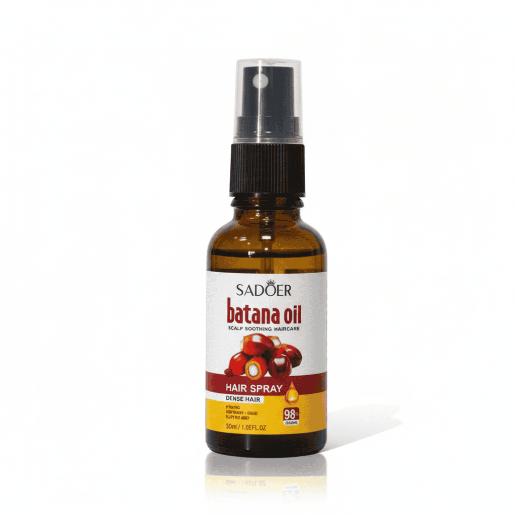 Spray cu Ulei de Batana, Hidratare Naturală Pentru Păr Strălucitor 1 Spray pentru scalp cu ulei de bătăna, pentru hidratare și sănătate a părului dens.