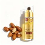 Ulei de argan pentru păr și piele, hidratare și elasticizare, produs natural pentru frumusețe.