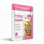 Tratament facial cu colagen și extract de grâu, pentru fermitate și elasticitate.
