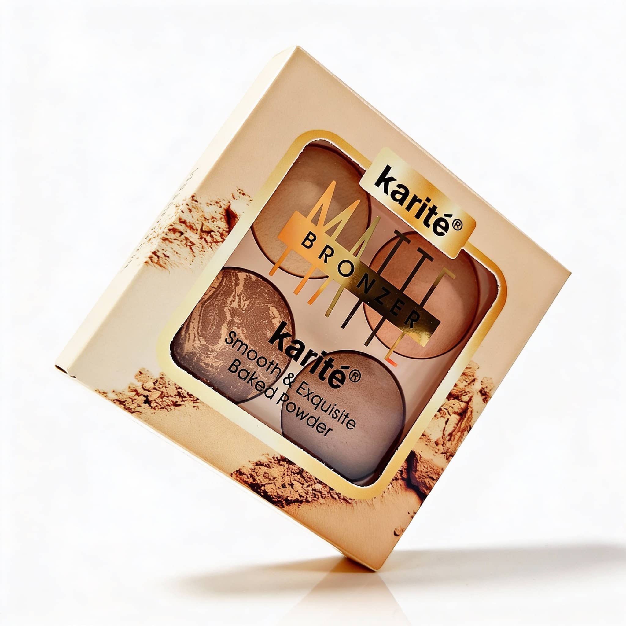 Paleta Contur Cu Textura Mata, 4 Nuante 3 Pudră delicată și matifiantă, perfectă pentru un machiaj natural și de durată.