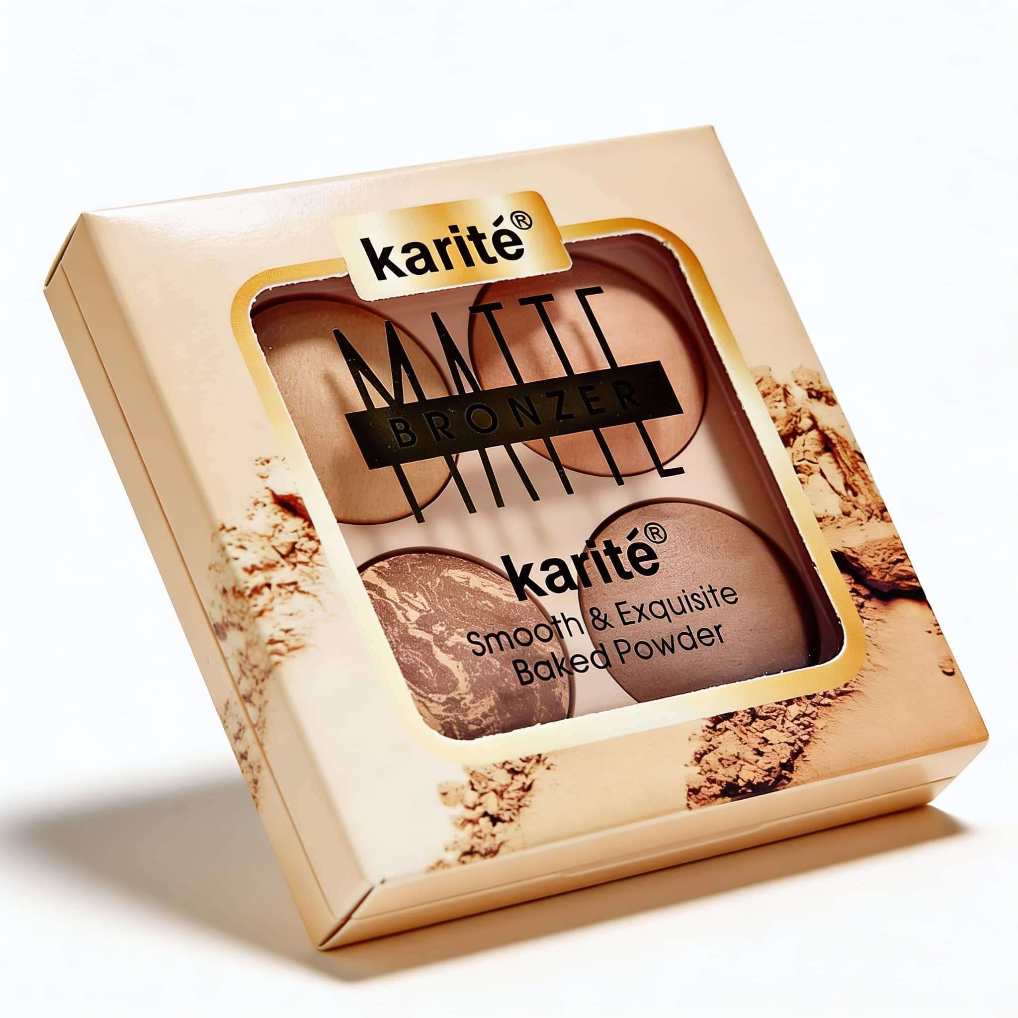 Paleta Contur Cu Textura Mata, 4 Nuante 1 Paleta de pudră bronzantă pentru un look natural și radiant.