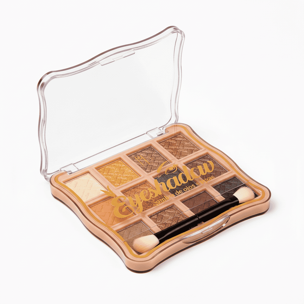 Paleta Machiaj Eyeshadow, Ushas 2 Paletă de farduri EyeShadow cu nuanțe calde, mat și sclipici, pentru machiaj profesional și de zi.