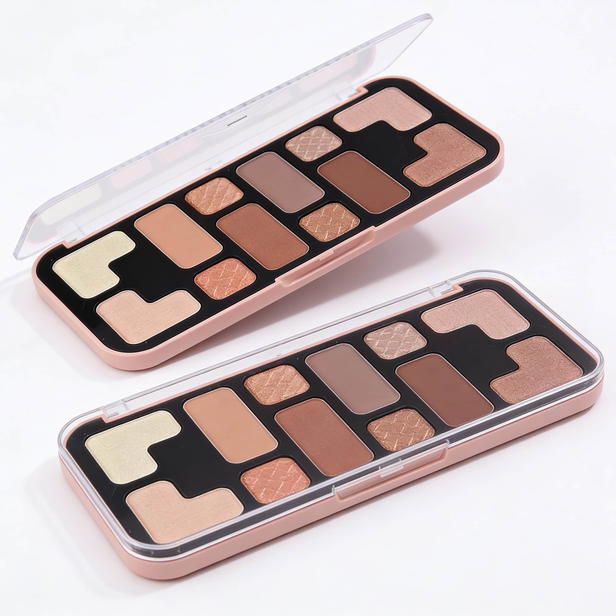 Paleta Iluminatoare Machiaj, USHAS 5 Paletă de farduri pentru ochi în tonuri neutre, perfectă pentru machiaje naturale și glam.