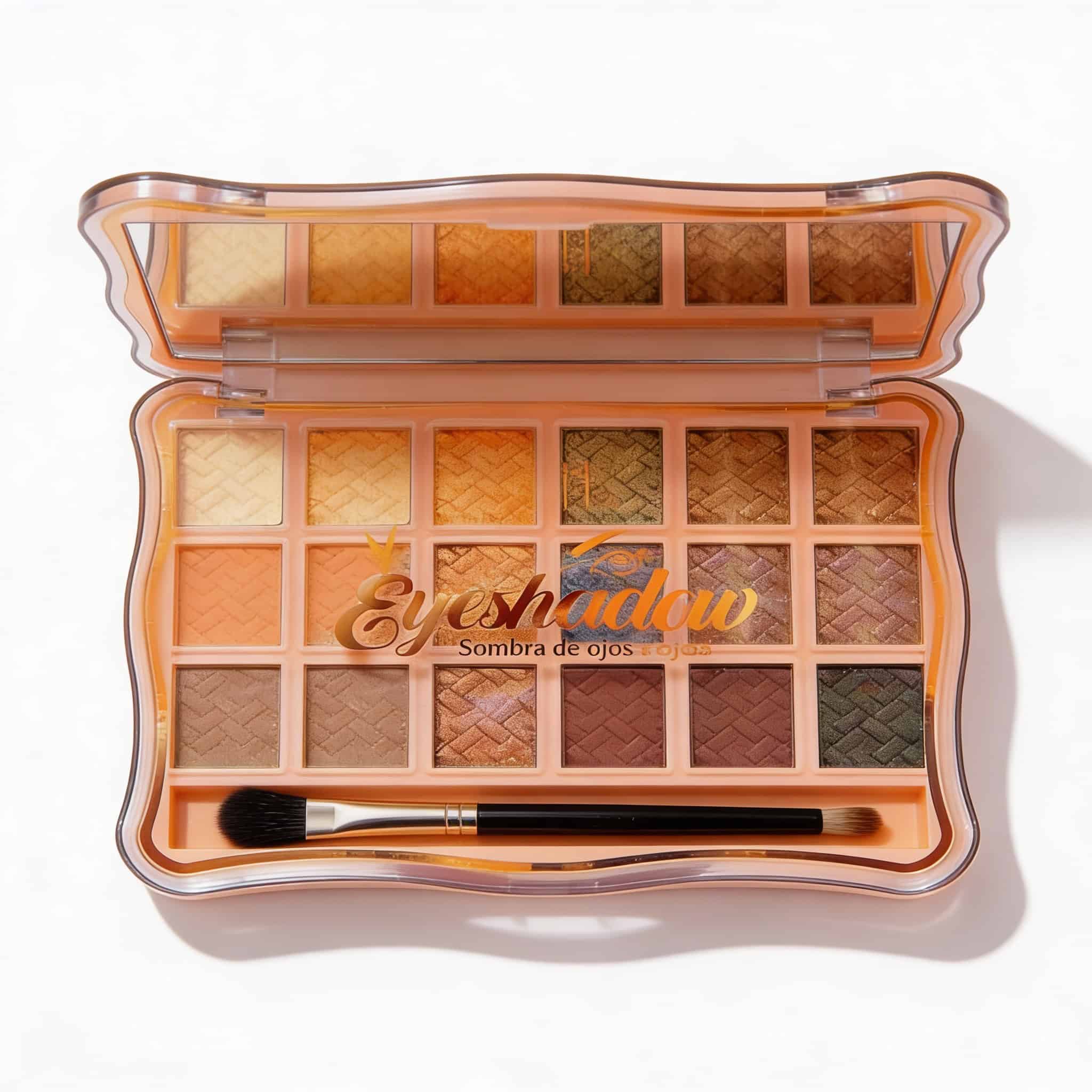 Paleta Machiaj Eyeshadow, Ushas 5 Paletă farduri ochi cu 16 nuanțe variate, pufos și ușor de aplicat, perfect pentru un machiaj de impact și durabil.