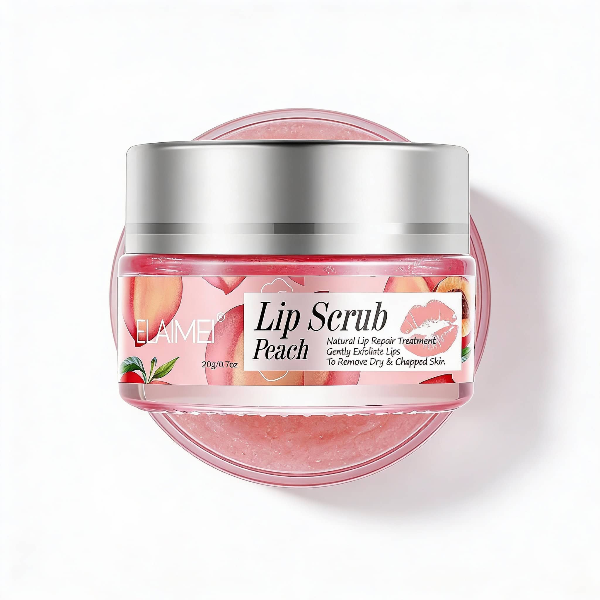 Scrub Buze cu Piersici pentru Exfoliere Delicata, 20 g 3 Balsam de buze cu zmeură pentru hidratare intensă și reparare naturală.
