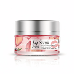 Exfoliant natural pentru buze, cu aromă de piersică, hidratare și reducerea uscăciunii.