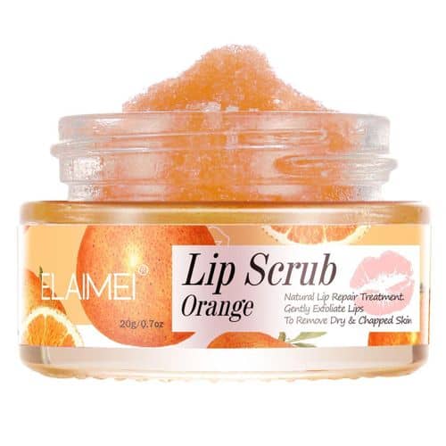 Scrub Buze cu Portocale pentru Exfoliere Delicata, 20 g 5 Exfoliant pentru buze cu extract de portocală, hidratează și îndepărtează pielea moartă pentru buze catifelate.