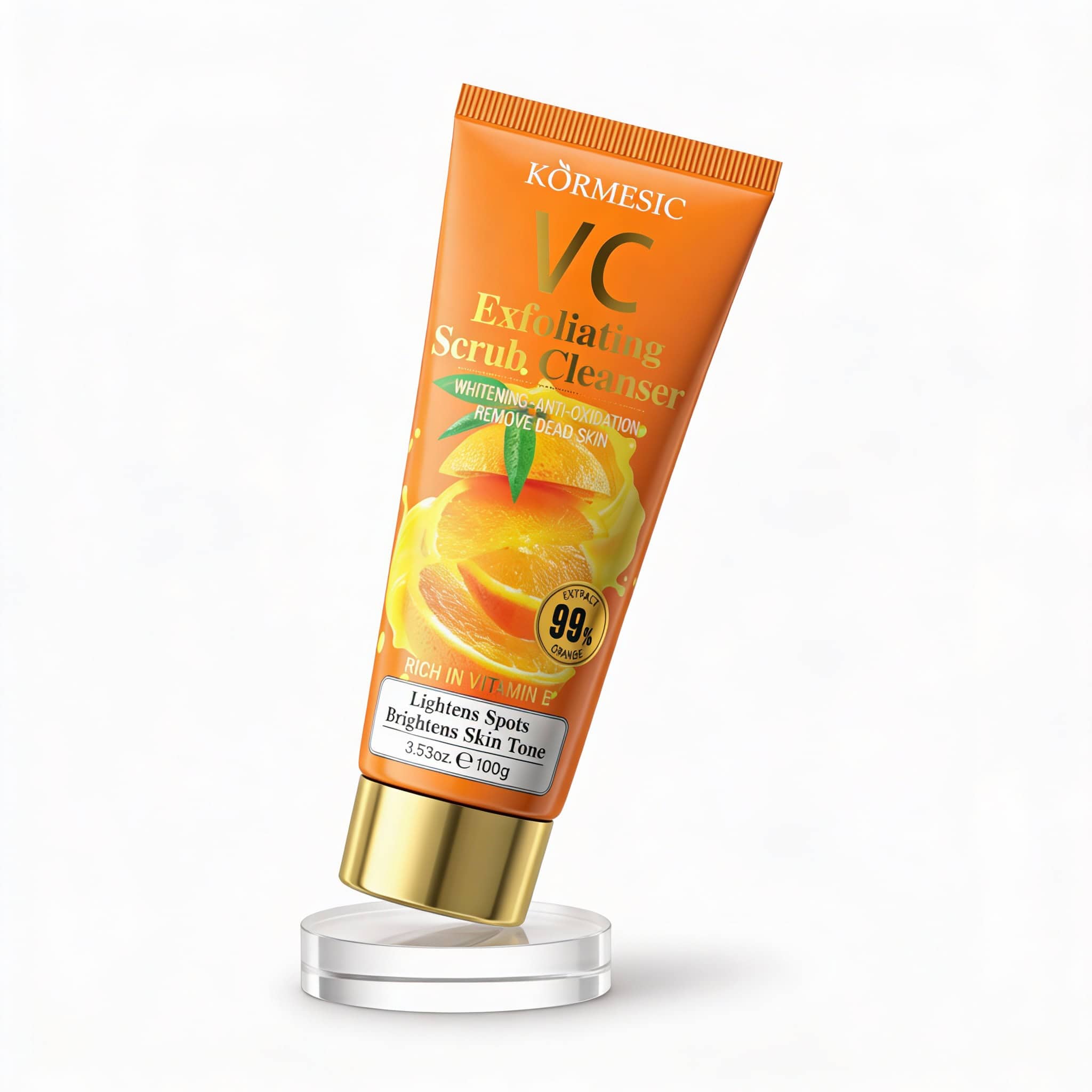 Scrub cu Vitamina C pentru Ten Catifelat, 100 g 1 Explicație: Cremă exfoliantă cu Vitamina C, ideală pentru curățarea tenului, elimină petele și impuritățile, pentru o piele luminoasă și sănătoasă.