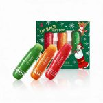 Balsam de buze colorat, cadou de Crăciun, cadou pentru sezonul rece, cosmetică naturală.