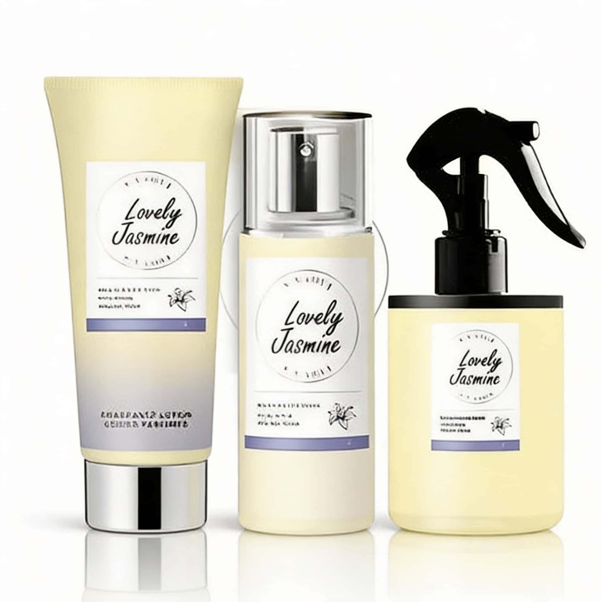 Set Cadou Lovely Jasmine cu Aroma Delicata 1 Îngrijire delicată a pielii cu produse cu aromă de iasomie.