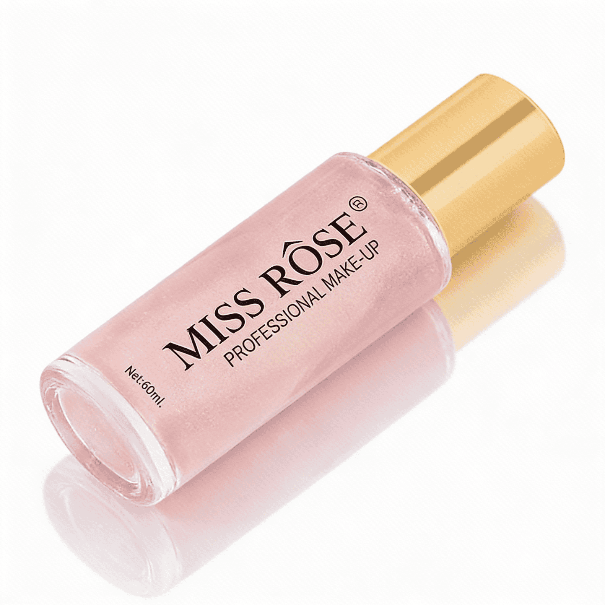 Spray Iluminator Miss Rose, Nuanta 04, 60 ml 3 Textură fină, culoare roz, ideal pentru machiaj de zi și seară.