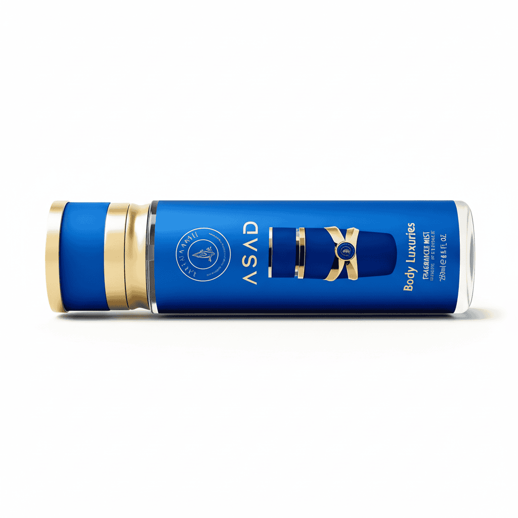 Spray Asad Light Blue De Corp, 250 ml 4 Produse cosmetice premium pentru piele și corp, parfumuri și tratamente de înfrumusețare.