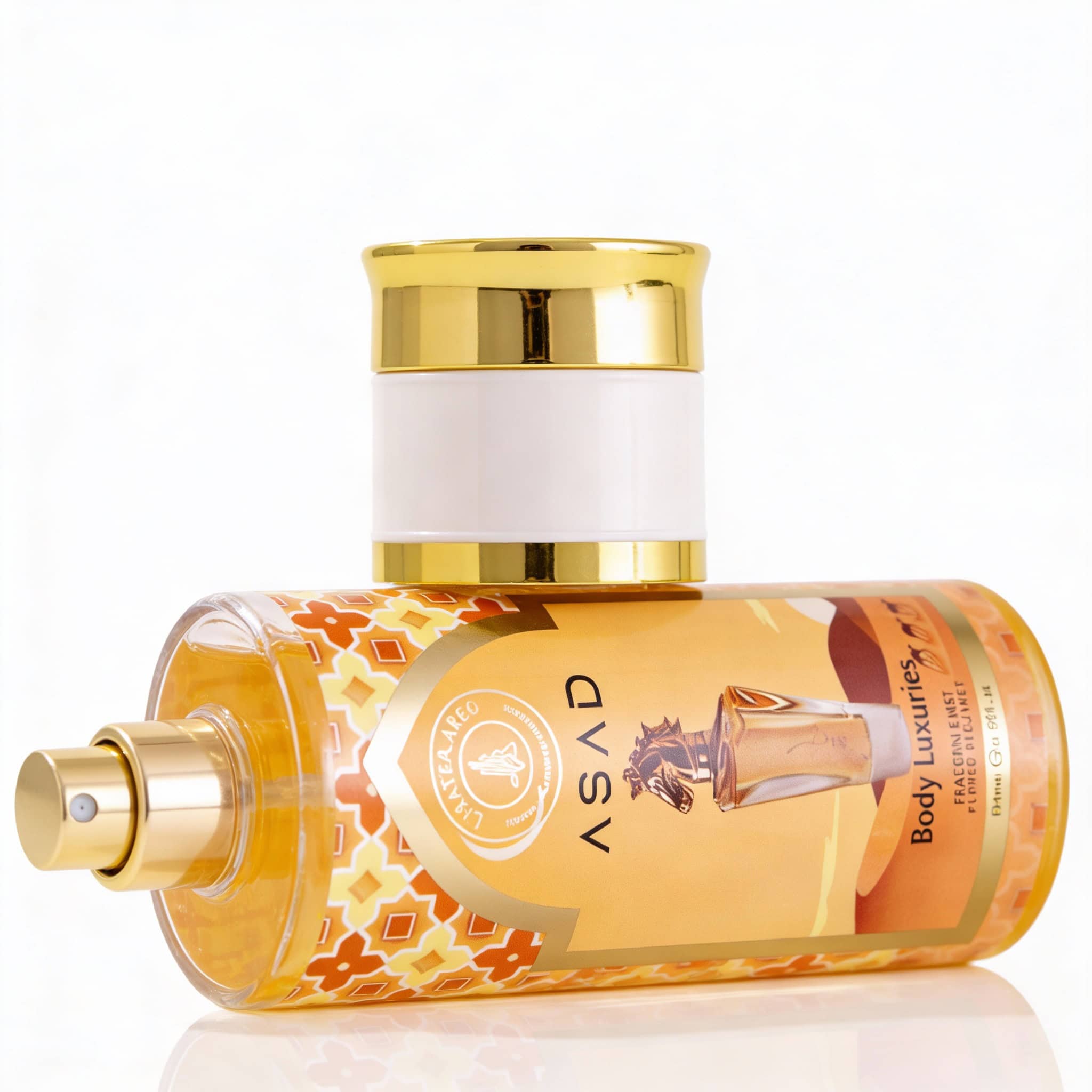 Spray Asad Brume De Corp, 250 ml 3 Spray parfumat de corp cu note de iasomie pentru o senzație de prospețime și rafinament.