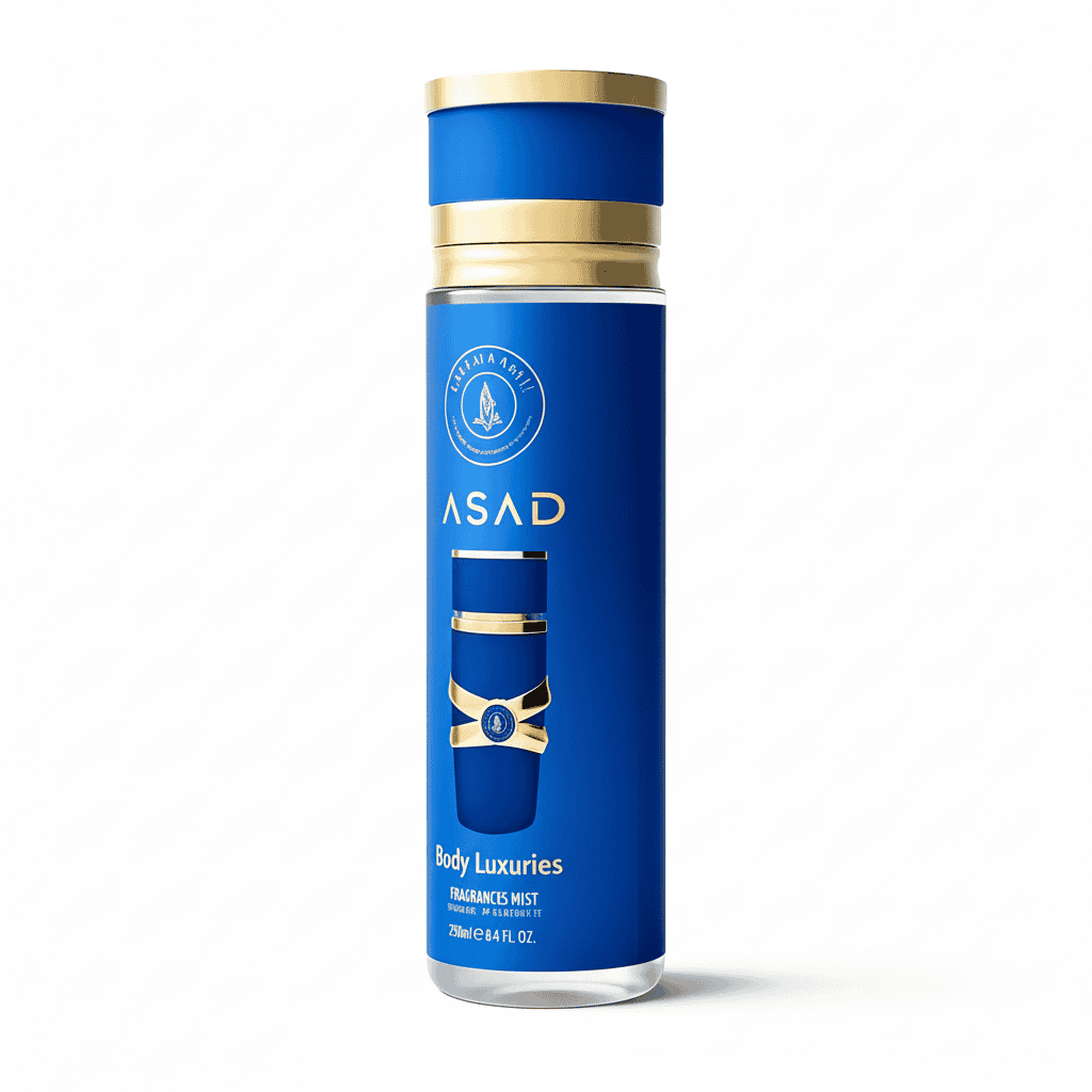 Spray Asad Light Blue De Corp, 250 ml 1 Spray de corp premium, parfum sofisticat pentru o piele catifelată, ambalaj elegant, ASAD.