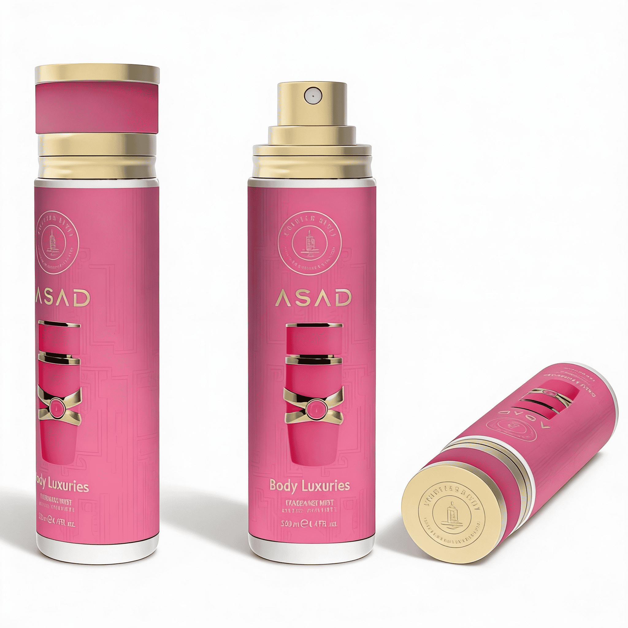 Spray Asad Pink De Corp, 250 ml 4 Spray de corp luxury ASAD, hidratant și revigorant pentru piele netedă.