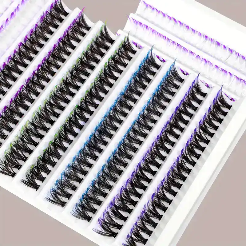 Gene false multicolor degrade, volum intens pentru machiaj artistic 2 320bf9523de71bf60423c63999907963