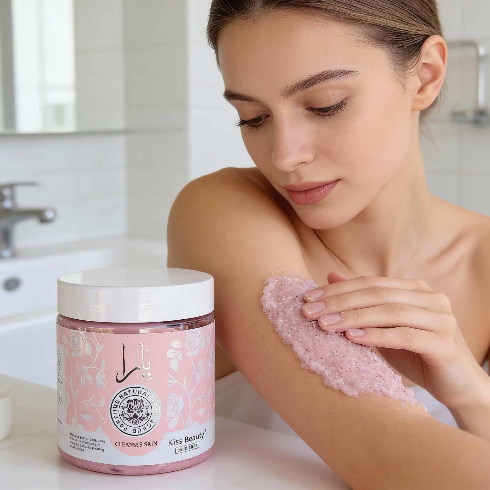 Exfoliant corporal Kiss Beauty 500 g – Piele catifelată și radiantă 2 916714271b4345a75a39222010da0c4b