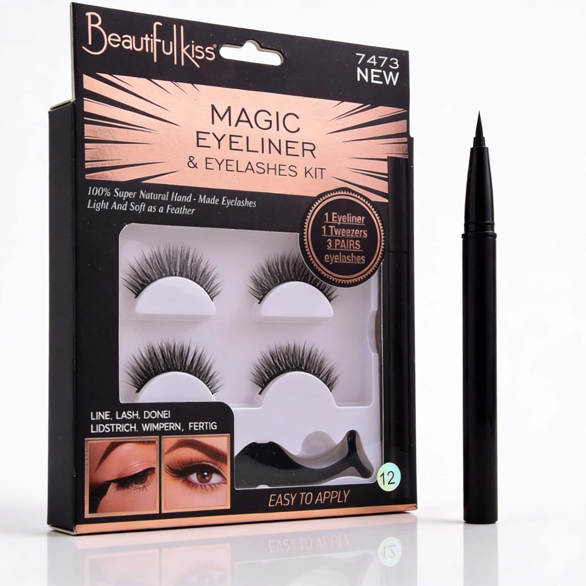 Look seducător cu kit gene banda și eyeliner precis, rezistent 2 fe5788c86544c81783d82740b4fbbd69
