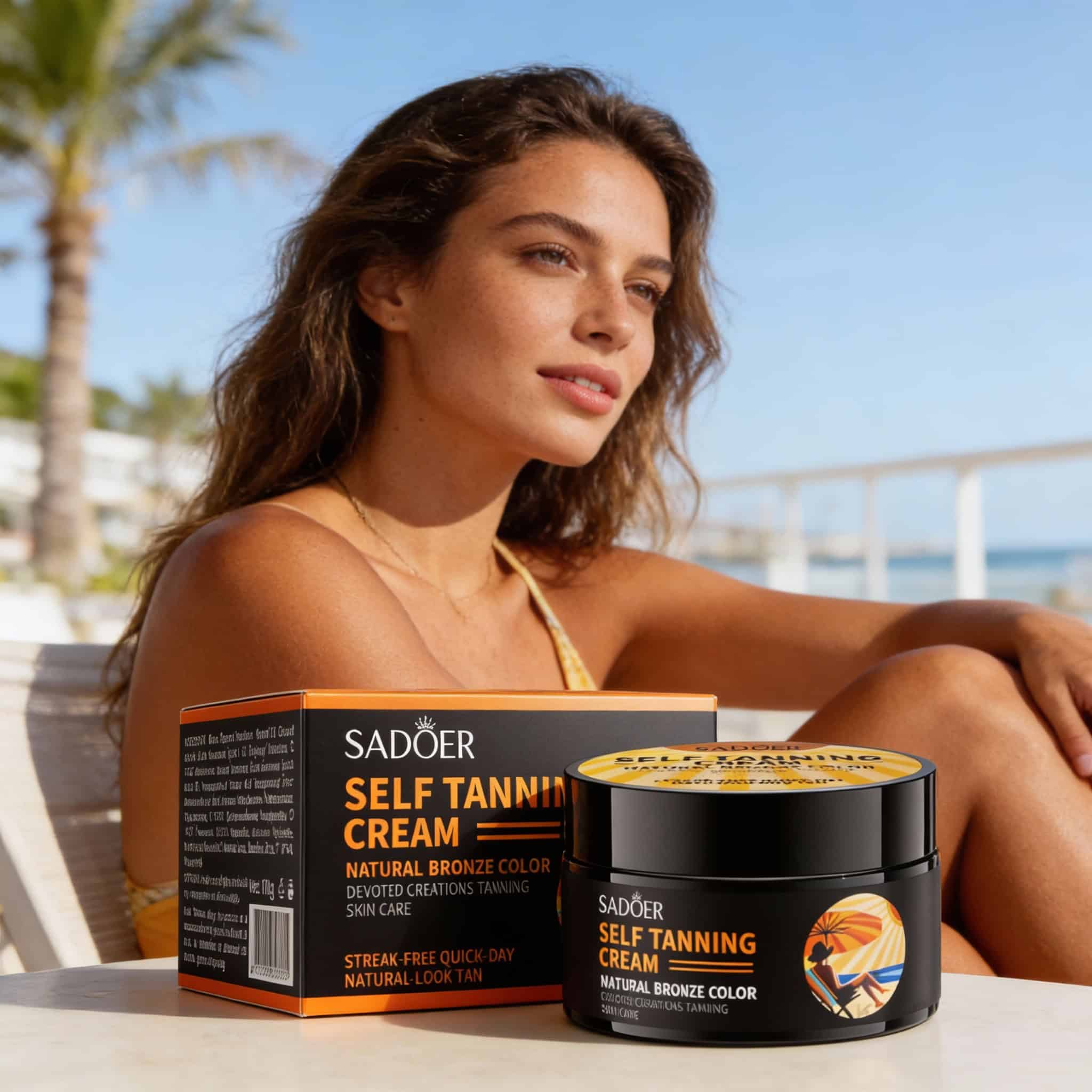 Cremă autobronzantă Sadoer pentru un bronz natural și uniform, 100 ml 2 fed4ce3ae318884316de9bc70b5c0e38