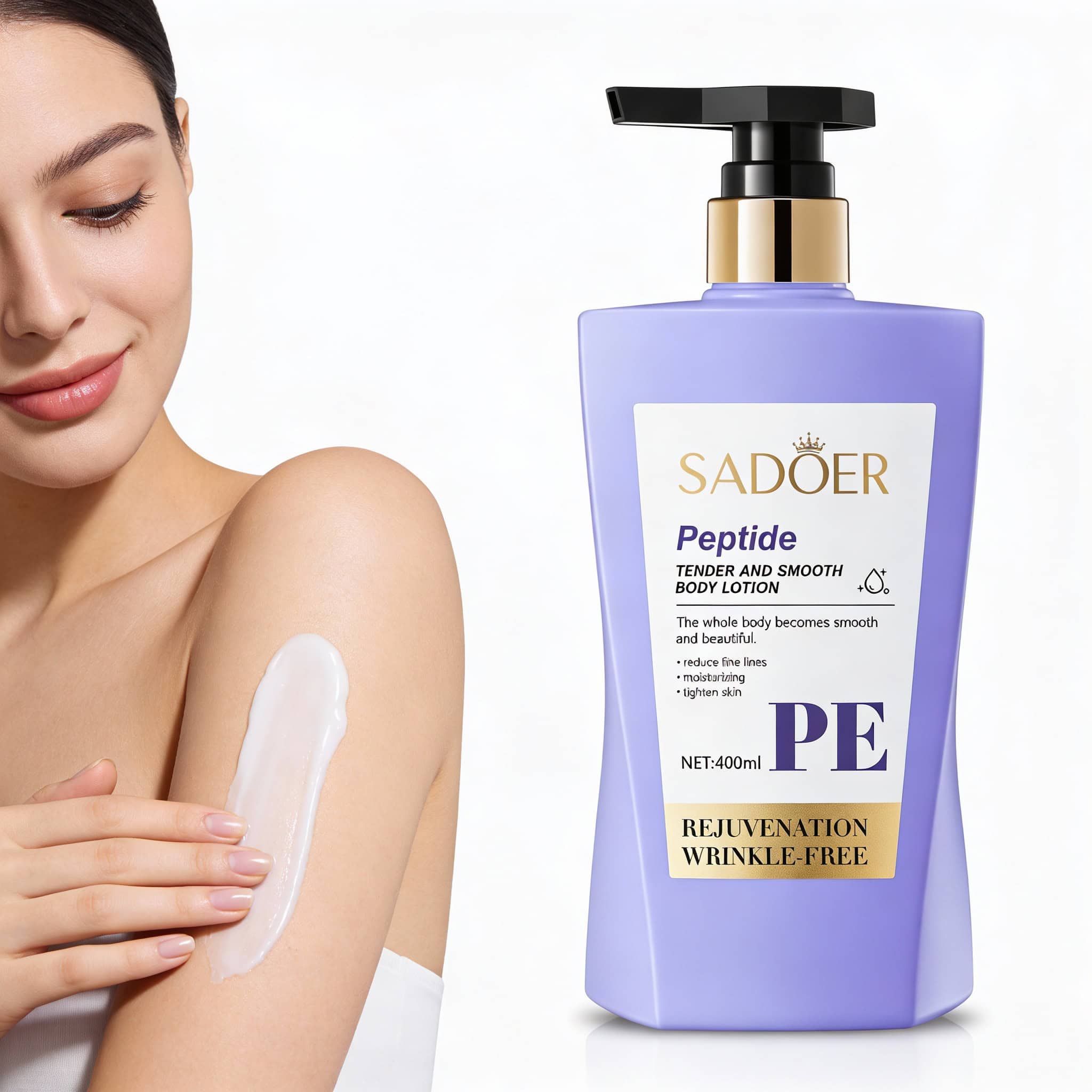 Lotiune de corp cu peptide, Sadoer, 400 ml 3 55e2887c2b5bc465dc04d355fdf131e4