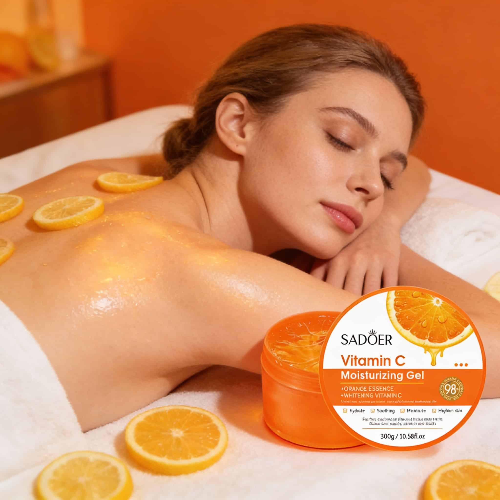 Moisturising body gel with Vitamin C, Sadoer, 300 g 2 7fd4b3d29fe199892053576b3f80b7e6